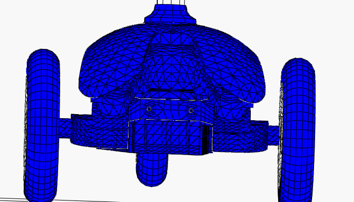 Vorderansicht des Scooters