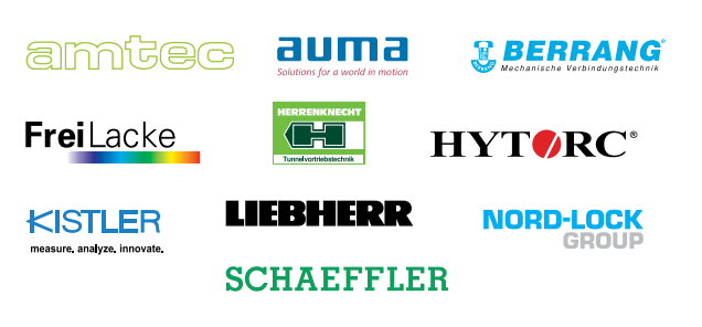 Die Logos der Sponsoren der 2. Schraubenfachtagung an der Hochschule Offenburg.