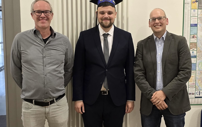 Paul Gavrikov nach der Disputation.