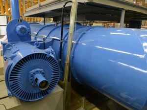 Ventilator im Windkanal