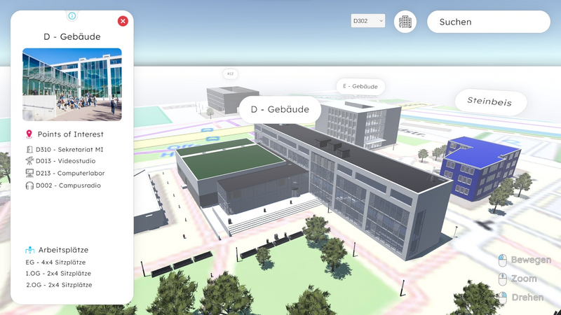 Unser Campus in 3D