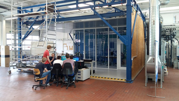 Raumluftlabor in Aktion