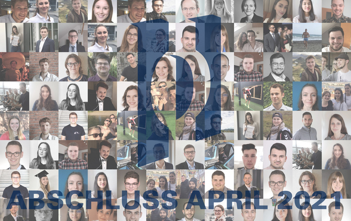 Mosaik aus Porträst der Absolventen