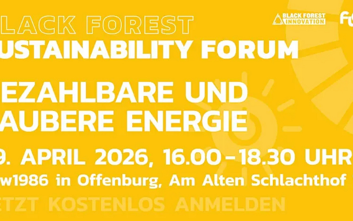 Gelbes Plakat mit den wichtigsten Informationen