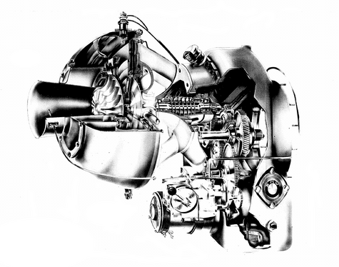 Ein Foto einer Kleingasturbine