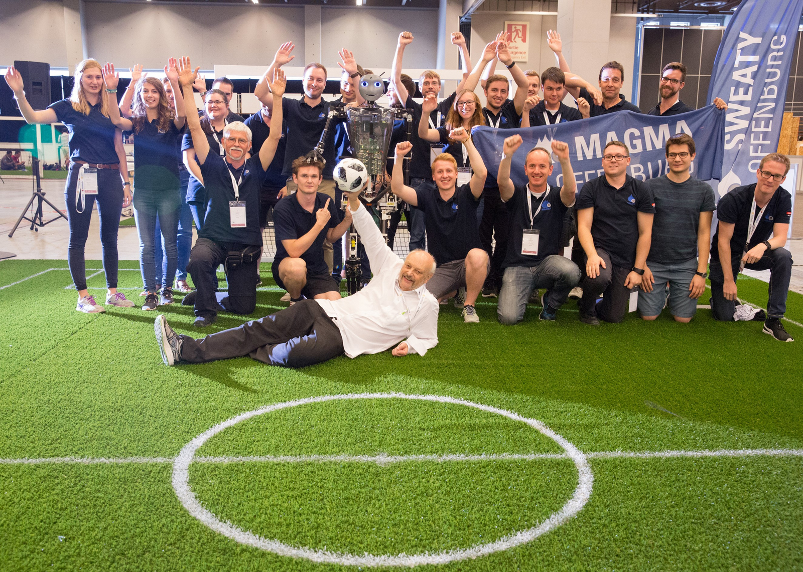 Teamfoto Magma und Sweaty