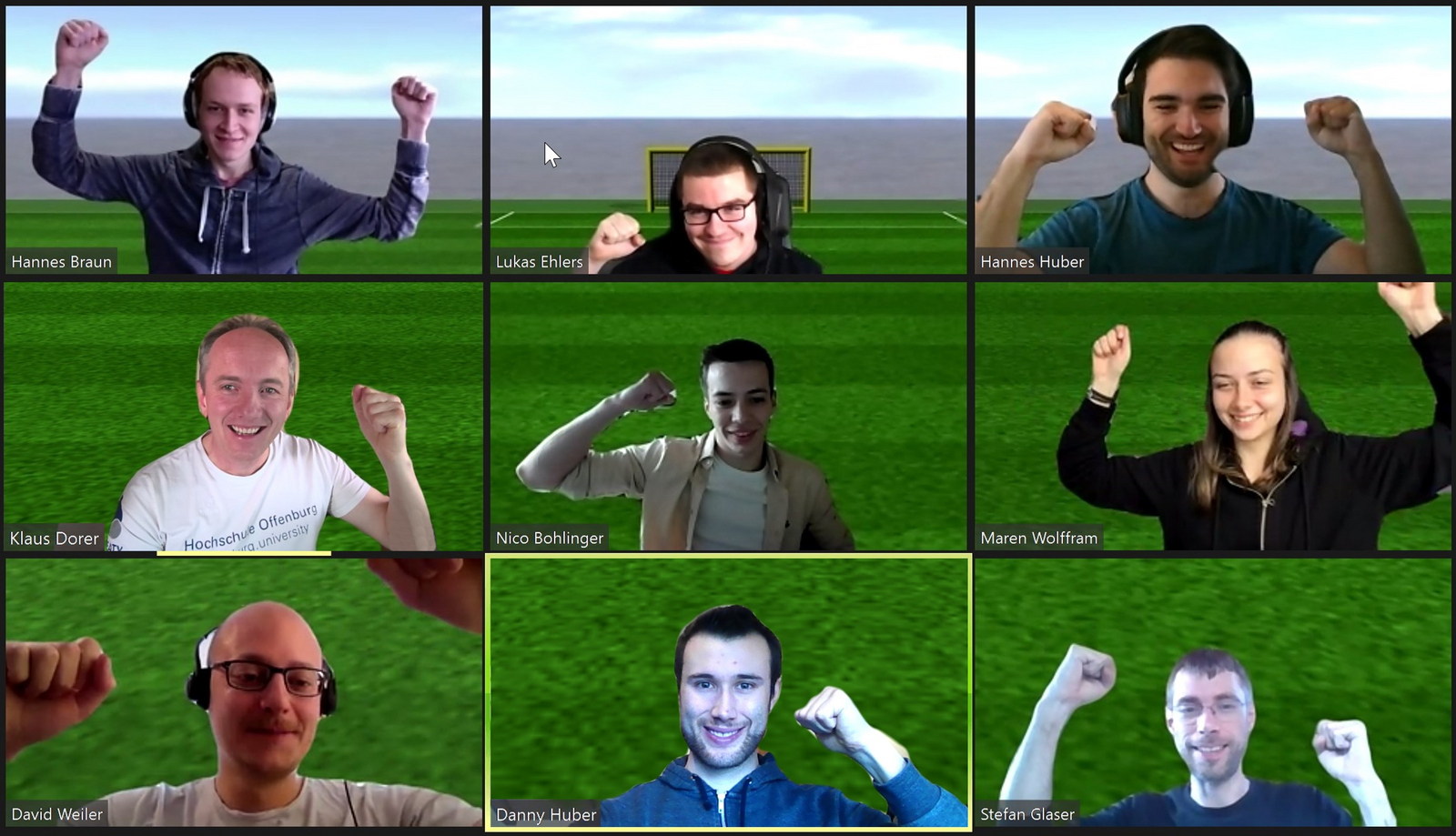 Teilnehmer Zoom-Bildschirm