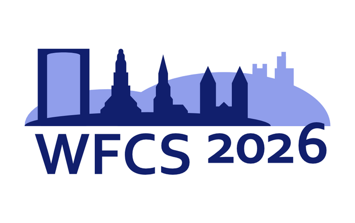 Das Logo des WFCS 2026 bestehend aus dem Schriftzg WFCS 2026, darüber eine vereinfachte Darstellung der offenburger Skyline