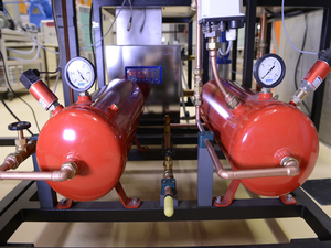 Luftzu- und abfuhr am Hubkolbenverdichter