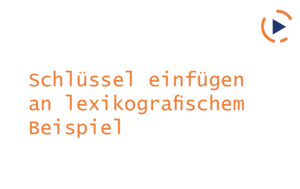 Lernvideo Datenbanken Indizes Lexikographisches Beispiel