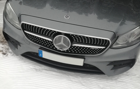 Enblem mit integrierter Radartechik und Heizfolie