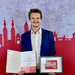Maximilian Gießler bei der Preisverleihung an der Universität Koblenz