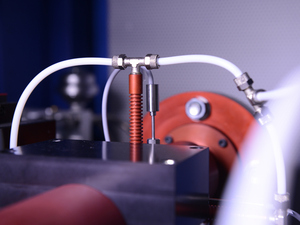 Druck- und Temperaturmessung in der Abluftleitung