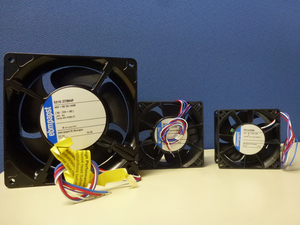 Axialventilatoren bei einem Prüfstand Radialventilator