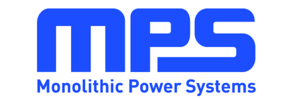 unter den blauen Buchstaben mps steht Monolithic Power Systems