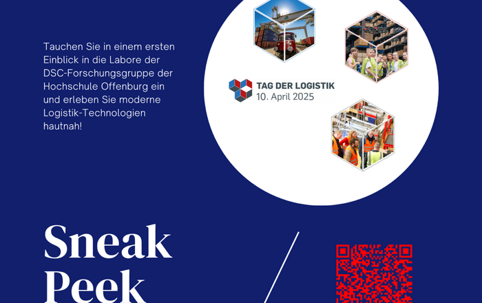 Plakat zu DSC-Angebot am Tag der Logistik 2025