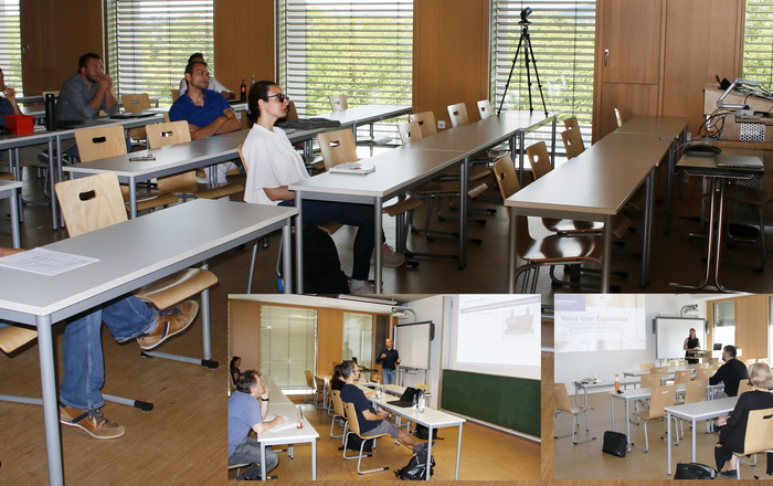 Collage aus drei Vortragsbildern