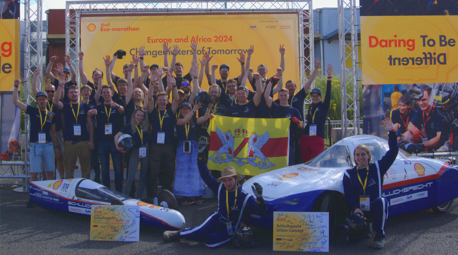 Schluckspecht Team in Nogaro 2024