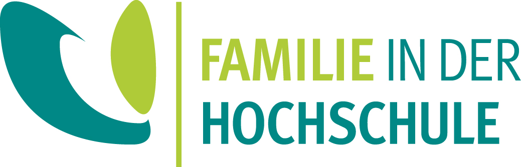 grün-weißes Logo des Netzwerks Familie in der Hochschule