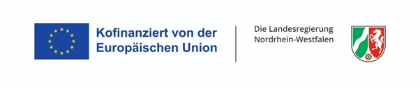 Die Förderlogos von EU und Land NRW