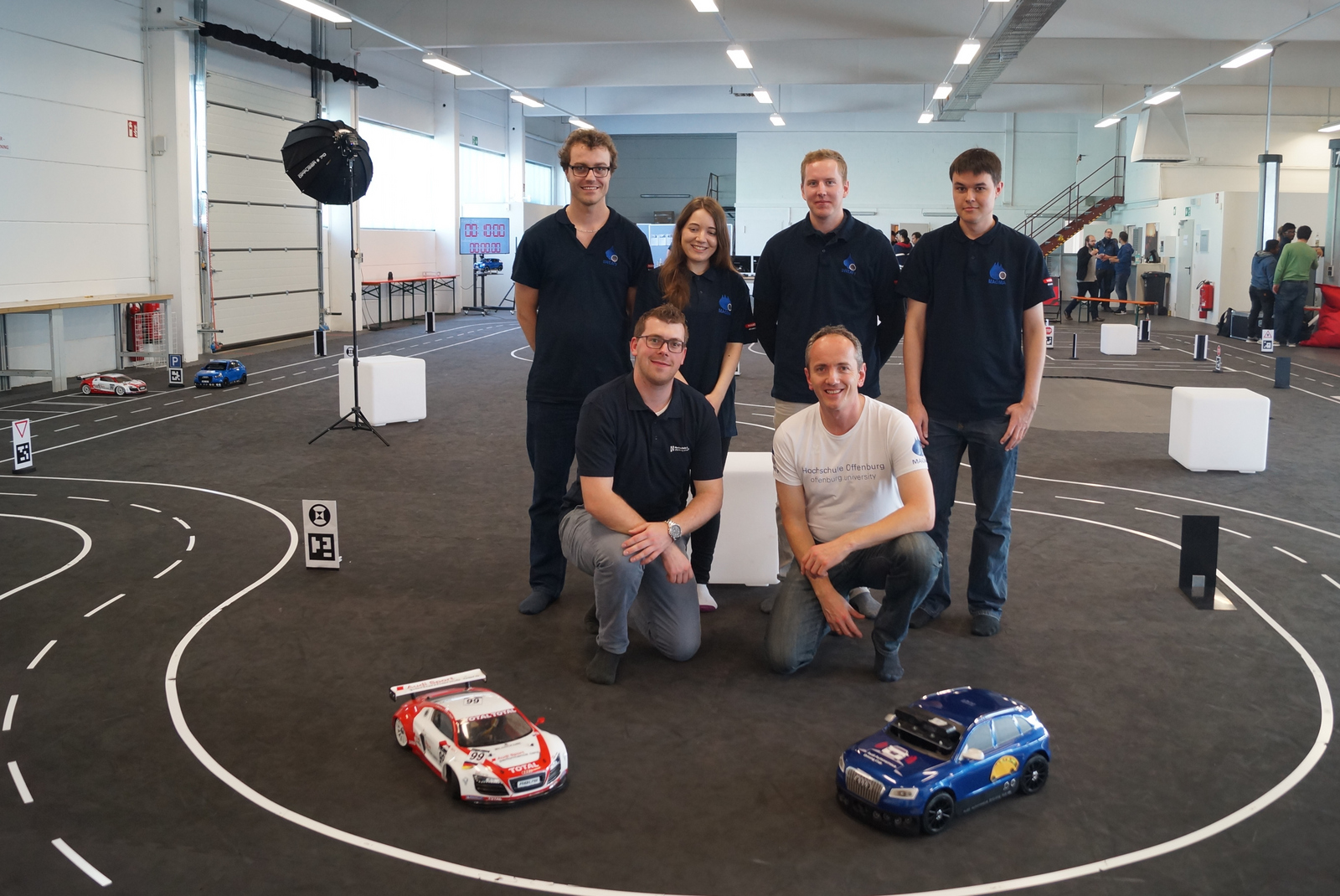 Gruppenfoto auf dem Parcours