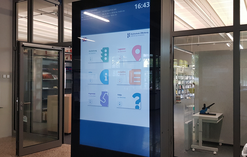 Konzeption und Programmierung einer Benutzeroberfläche für die Infostele der Hoch - schulbibliothek