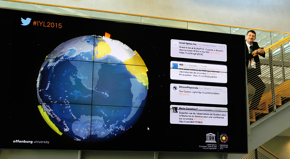 Interaktive Twitterwall